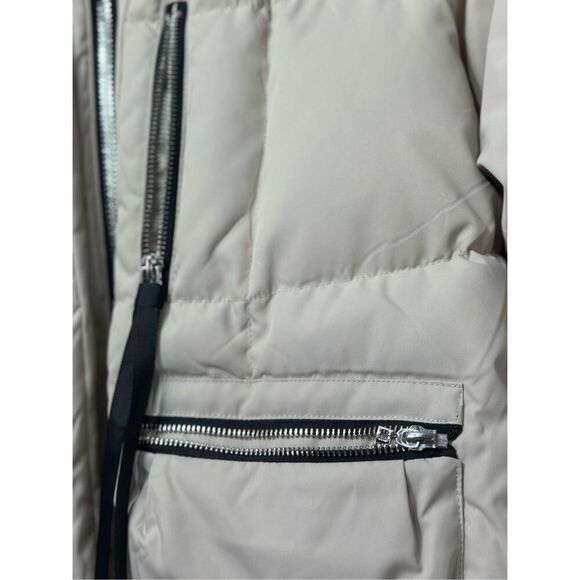NWOT Orolay 092 Classics Stone Tan Thickened Duck Down Puffer Hooded Jacket Med - Picture 5 of 13